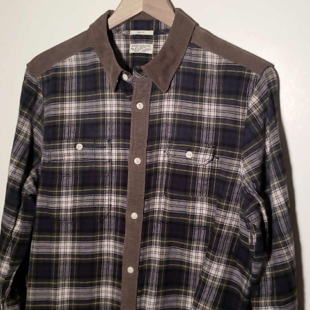 Mint All Saints Medium Retro Flannel Gem